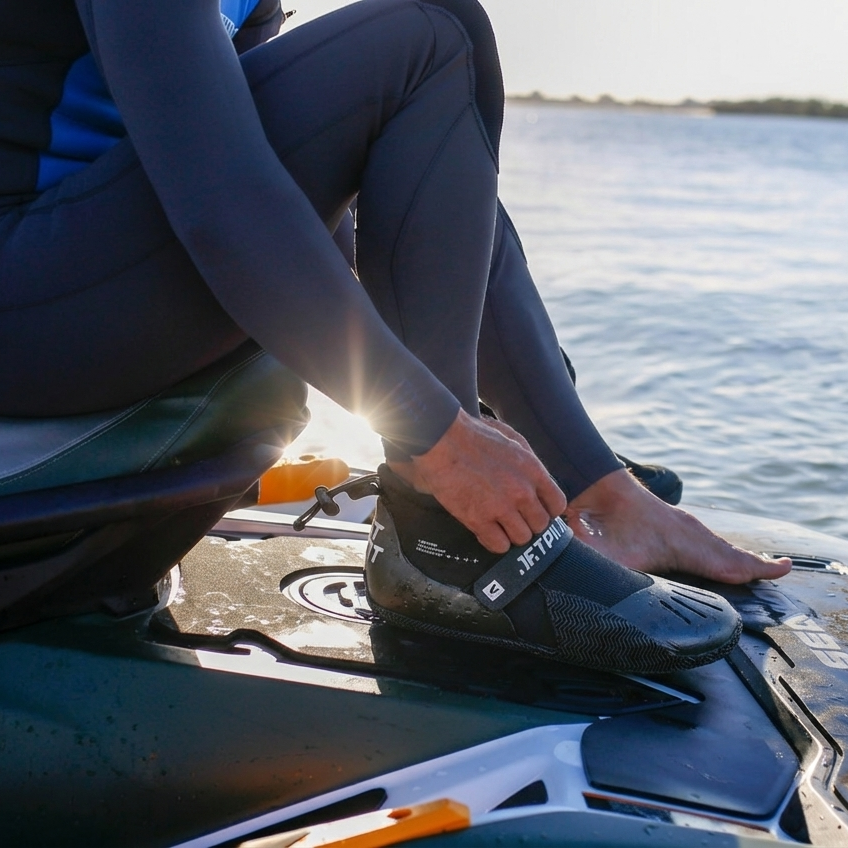 Jetpilot Technical Hi-Cut Neoprene Jet-Ski Hydro-Shoe (Black)