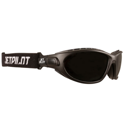 Jetpilot Velocity 2 in 1 Black  Polarised Jet Ski Goggles and Sunglasses with Neck Strap