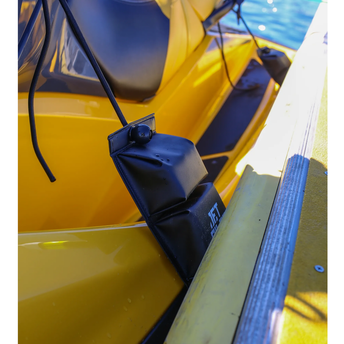 Jetpilot 1 x Contoured PWC Padded Jet Ski Flexi Fender (Black)