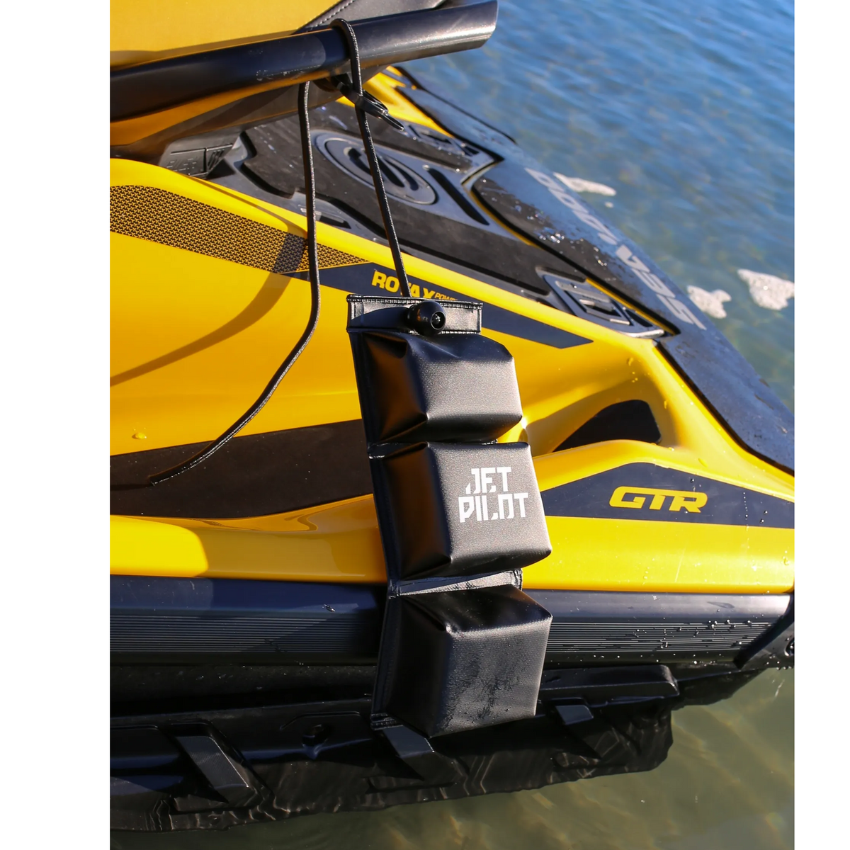 Jetpilot 1 x Contoured PWC Padded Jet Ski Flexi Fender (Black)