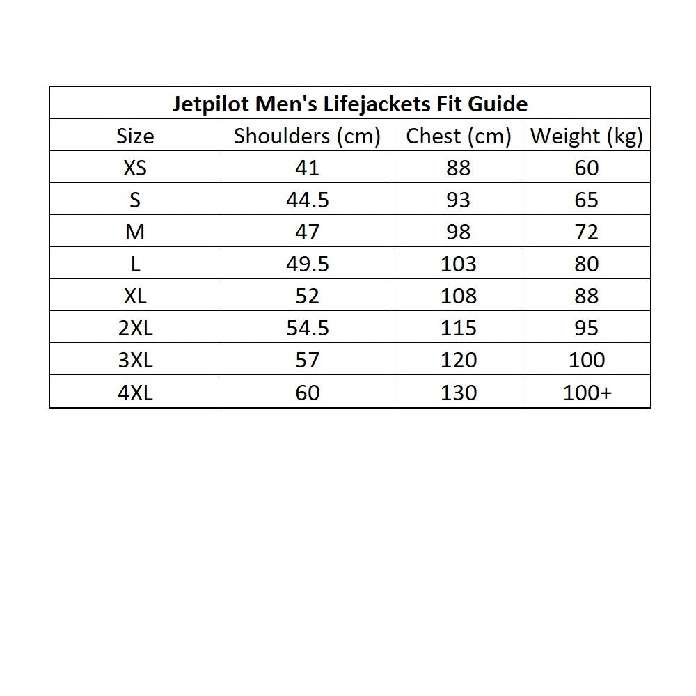 Jetpilot Cause Men's Suregrip L50 Neo PFD Vest Yellow/Grey Sizes S-4XL