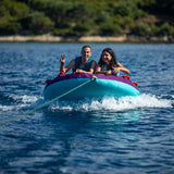 Jobe Droplet 70" Inch 2 Person Inflatable Towable Ski Tube - Purple