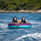 Jobe Droplet 70" Inch 2 Person Inflatable Towable Ski Tube - Purple