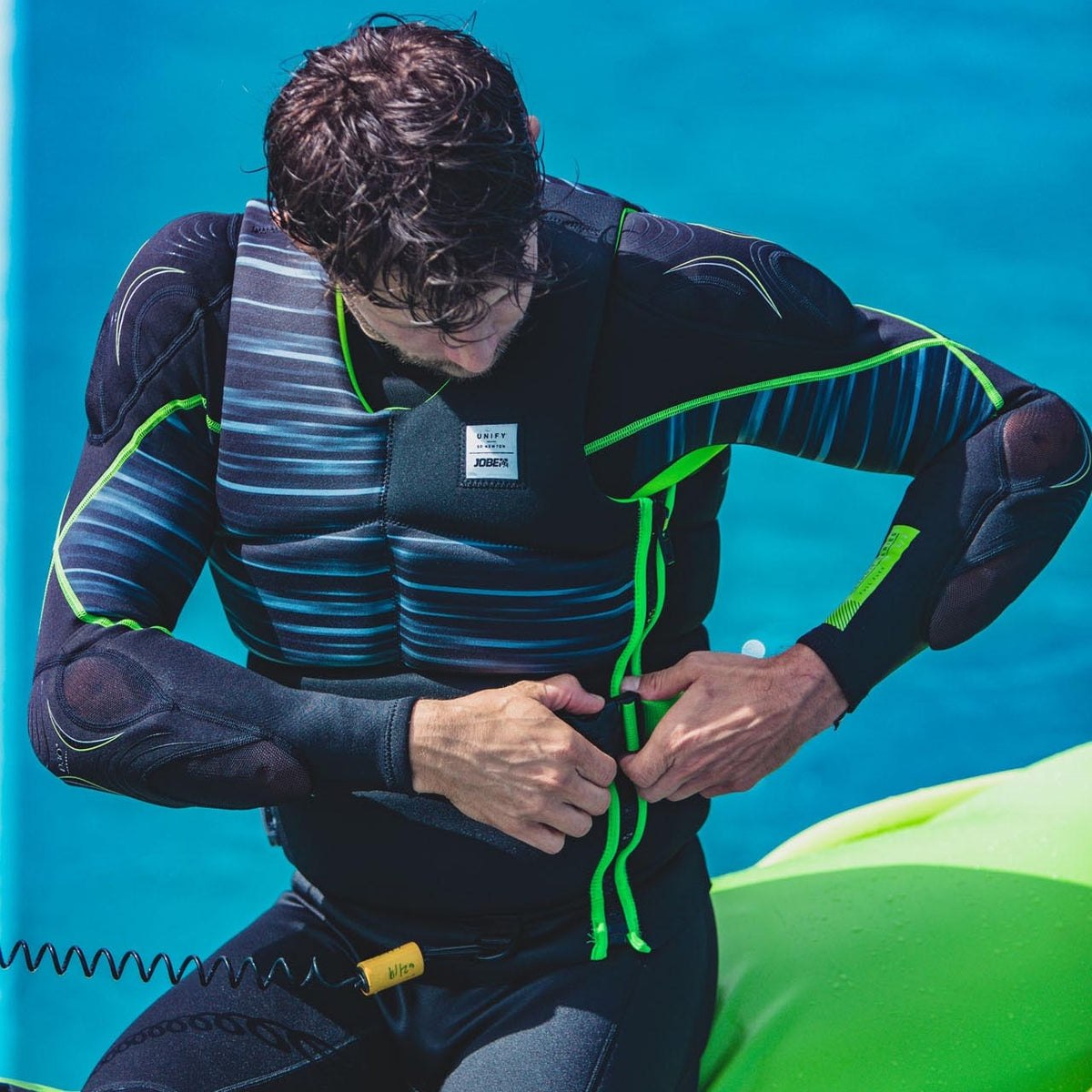Jobe Unify Men's Side Entry Life Jacket Vest Black/Green