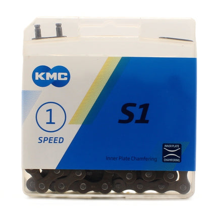 KMC Single Speed Bike Chain 1/2" x 1/8" x 112 Links (Brown)
