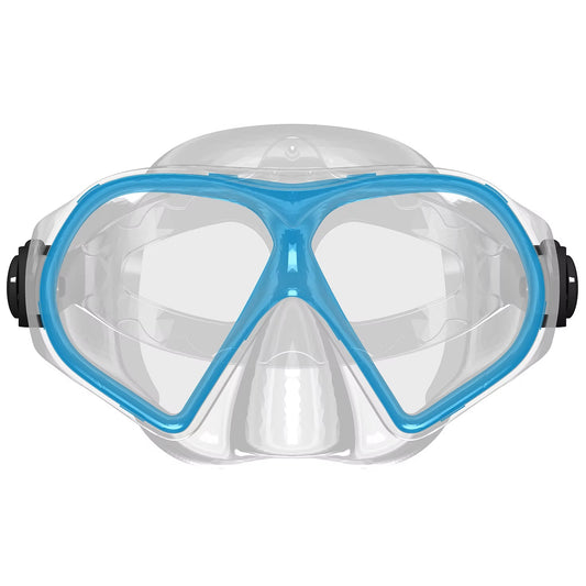 Mirage Tropic Twin Lens Adult Diving and Snorkelling Mask (Blue)