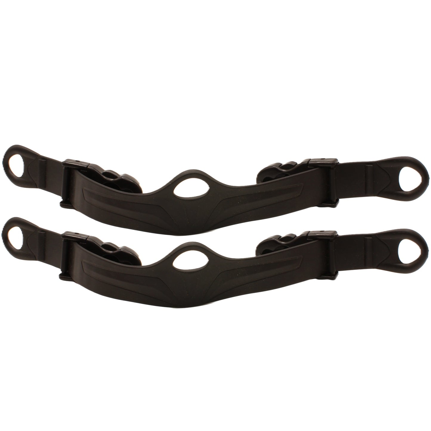 Mirage Replacement Fin Buckle and Strap Ring Pull Pair - Adult Black