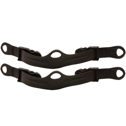 Mirage Replacement Fin Buckle and Strap Ring Pull Pair - Adult Black