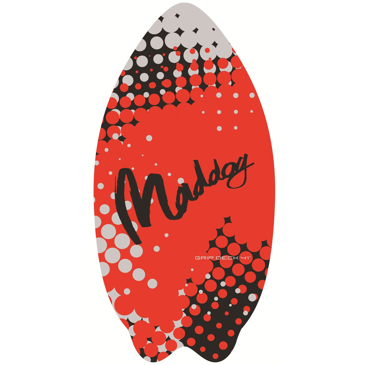 Maddog Grip Deck 41" Wood Core Skimboard with Padded EVA Deck (Red)