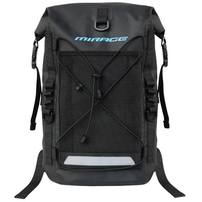 Mirage 22-Litre Waterproof Roll-Top PVC Dry Bag Backpack (Black)