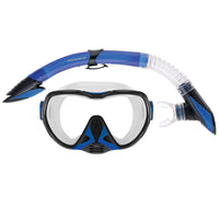 Mirage Diamond Premium Adult Mask & Snorkel Set (Blue)