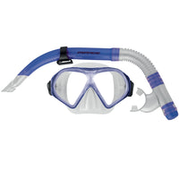 Mirage Freedom Premium Adult Dark Blue Silicone Snorkel & Mask Set