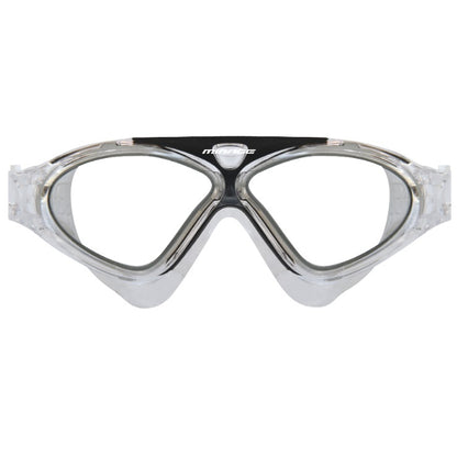 Mirage Lethal Black Adult Oversize Swimming Goggles with Silicone Ear Plugs
