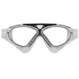 Mirage Lethal Black Adult Oversize Swimming Goggles with Silicone Ear Plugs