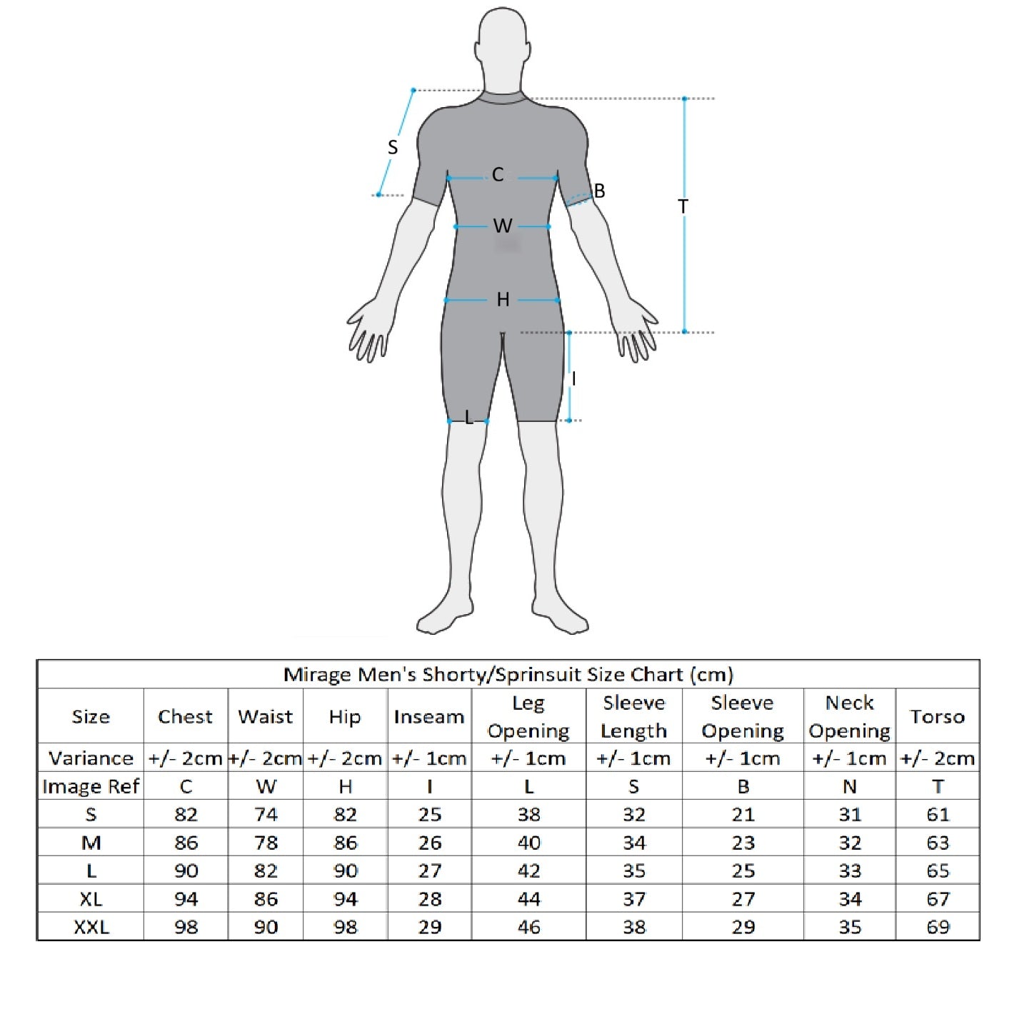 Maddog Men's 2mm Neoprene Springsuit Wetsuit (Black)
