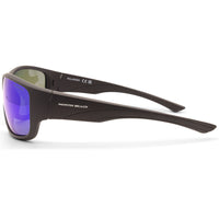 North Beach Galjeon Matte Black/Blue Mirror Polarised Unisex Sunglasses 79595