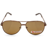 North Beach Fugu Brown Metal/Brown Polarised Unisex Sunglasses