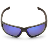 North Beach Quinn Crystal Black Stripe/Blue Mirror Polarised Unisex Sunglasses