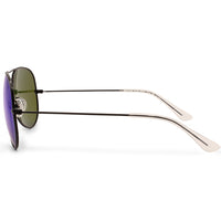 North Beach Char Satin Black/Blue Mirror Polarised Unisex Sunglasses