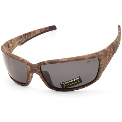 North Beach Ark Camouflage Brown/Grey Polarised Unisex Sunglasses