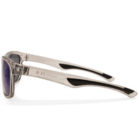 North Beach Darko Crystal/Blue Mirror Polarised Unisex Sunglasses