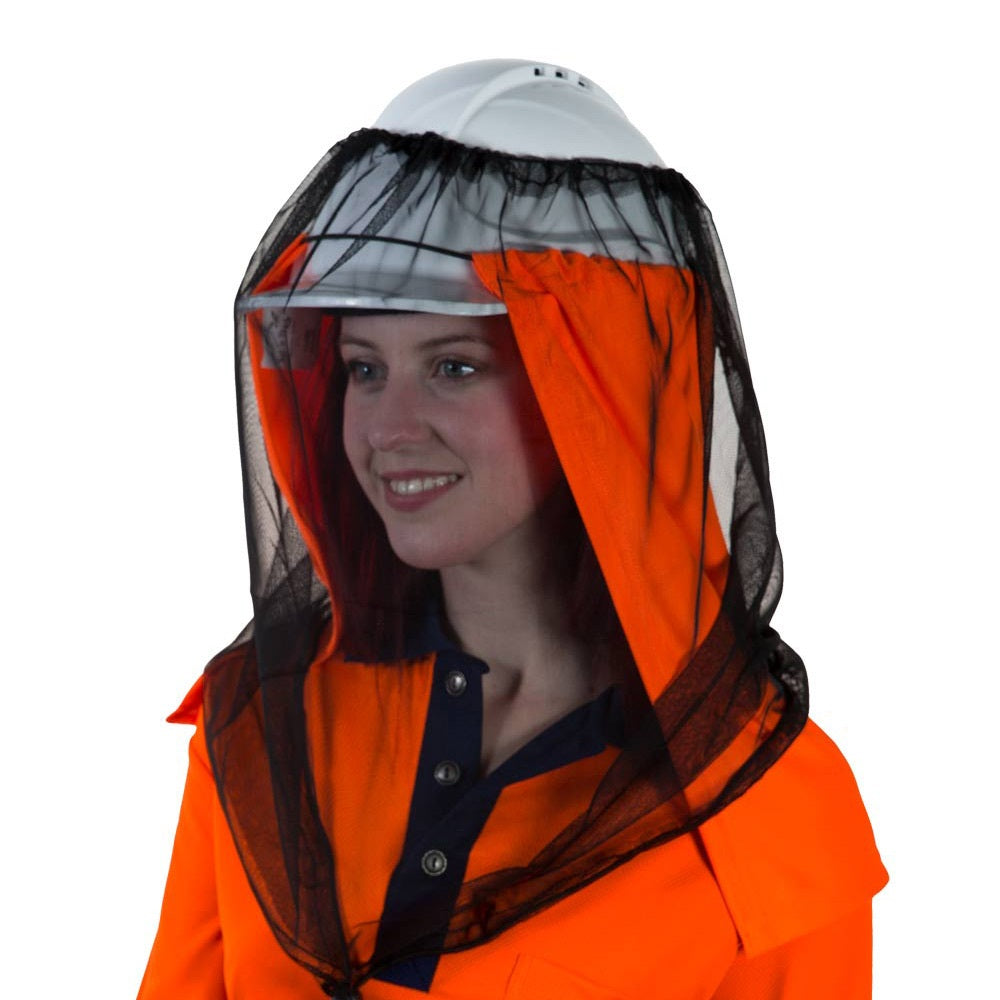 Uveto Micro Mesh Net 'N Shade Hat Attachment Hi Vis Orange