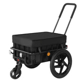 Proseries Black 2-in-1 Bicycle Cargo trailer and Hand Cart Trolley