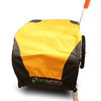 ProSeries Dual Wheel Cargo Storage Bicycle Trailer (Black/Yellow)