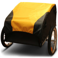 ProSeries Dual Wheel Cargo Storage Bicycle Trailer (Black/Yellow)