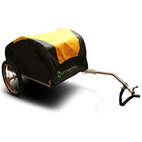 ProSeries Dual Wheel Cargo Storage Bicycle Trailer (Black/Yellow)