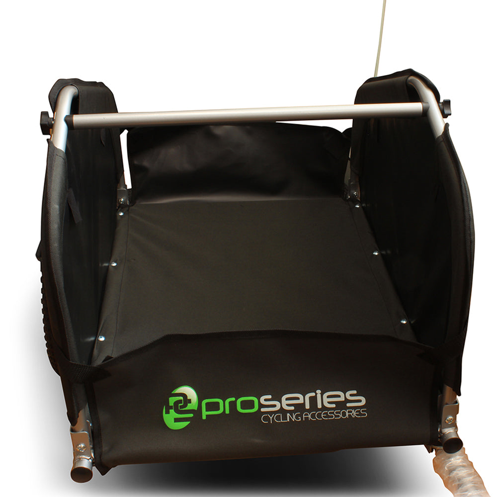 ProSeries Dual Wheel 40kg Capacity Bike Cargo Trailer (Black/Yellow)