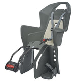 Polisport Koolah 26"-28" Child Bicycle Seat Carrier - Dark Grey/Silver