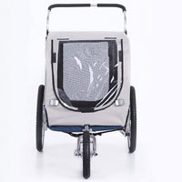 ProSeries Blue 40kg Capacity Bicycle Dog and Pet Trailer and Jogger Combo