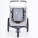ProSeries Blue 40kg Capacity Bicycle Dog and Pet Trailer and Jogger Combo