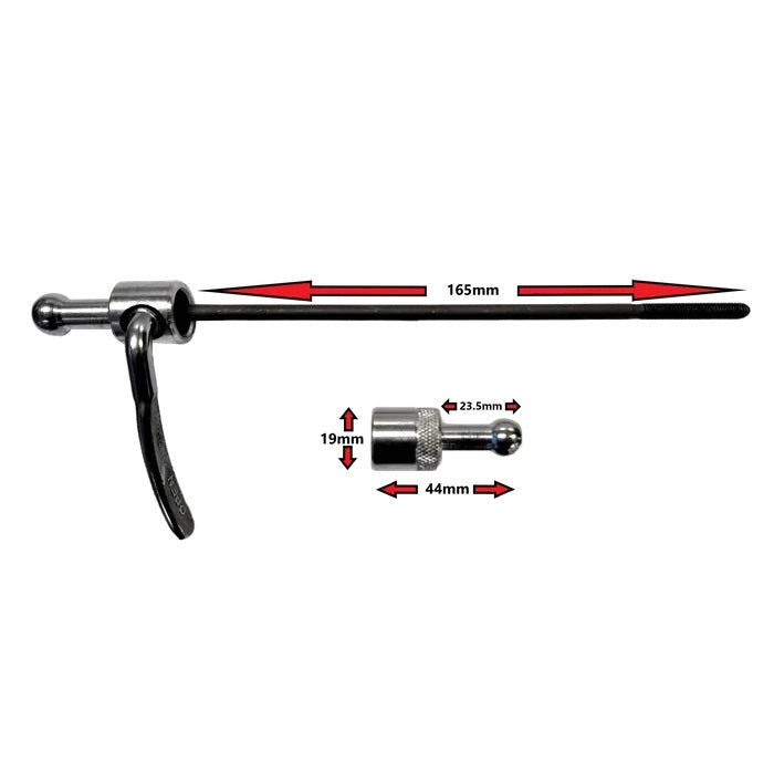 Bike Rear Axle Quick Release Axle to suit Proseries Single wheel Cargo Trailer