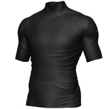 Mirage Men's Short Sleeve Lycra Rash Shirt Top (Black)
