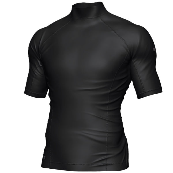 Mirage Men's Short Sleeve Lycra Rash Shirt Top (Black)