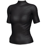 Mirage Womens Short Sleeve Lycra Rash Shirt Top (Black)