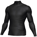 Mirage Men's Long Sleeve Lycra Rash Shirt Top (Black)