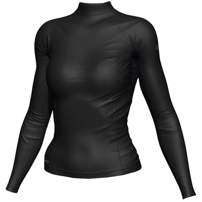 Mirage Womens Long Sleeve Lycra Rash Shirt Top (Black)
