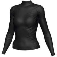Mirage Womens Long Sleeve Lycra Rash Shirt Top (Black)