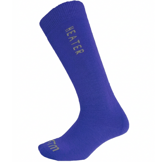 XTM Heater Kids Thermal Wool Blend Snow Socks (Royal Blue) Size 9-12