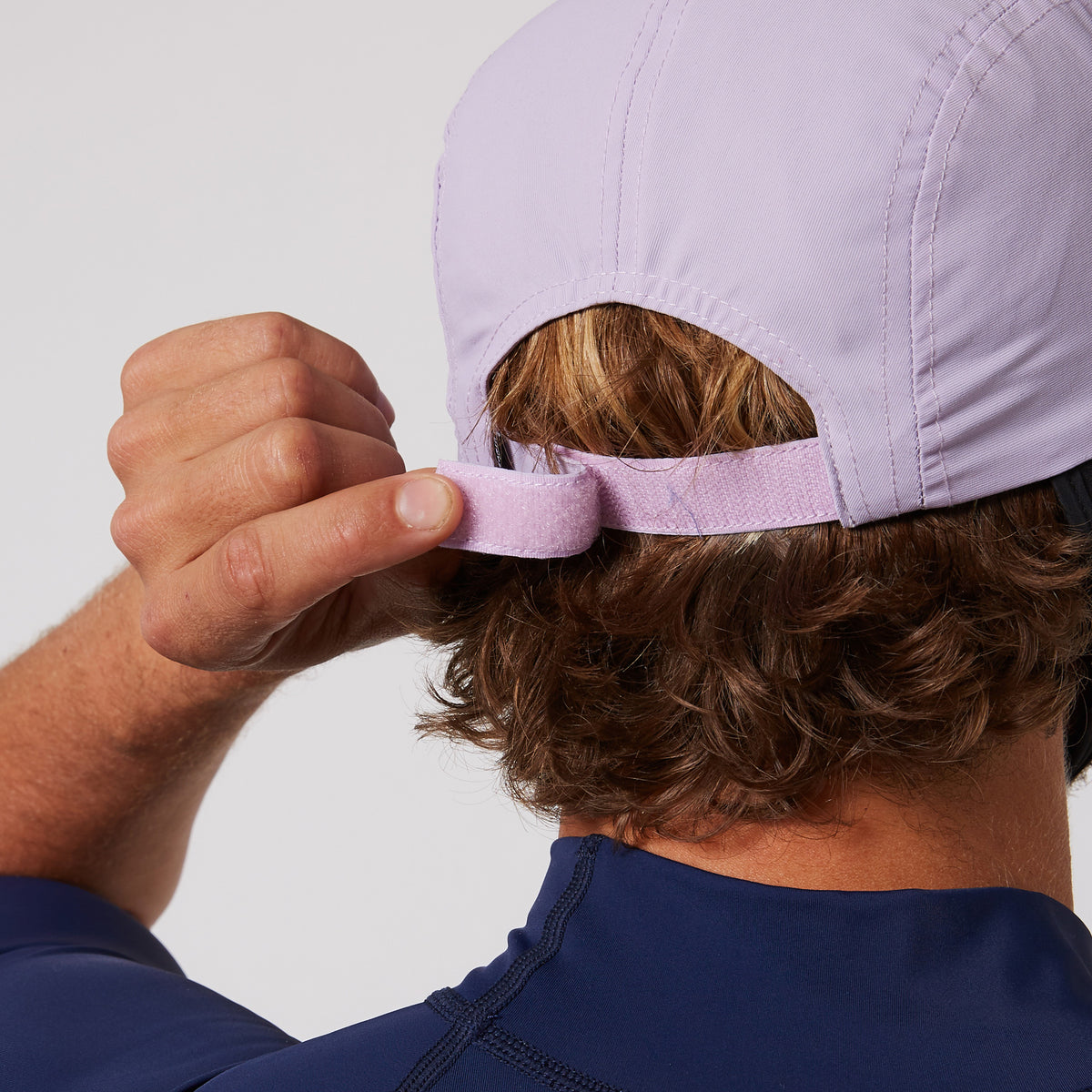 Ocean & Earth Indo One Size Fits All Adult Stiff Peak 5-Panel Surf Cap (Pale Lilac)