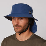 Ocean & Earth Indo Adult Stiff Peak Surf Hat - Navy Blue Sizes XS-XL
