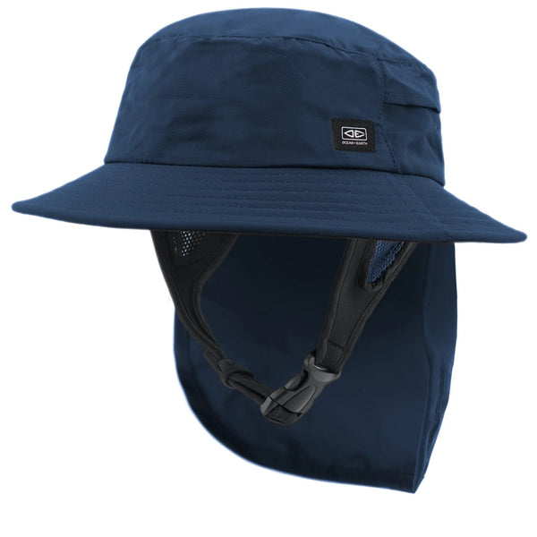 Ocean & Earth Indo Adult Stiff Peak Surf Hat - Navy Blue Sizes XS-XL