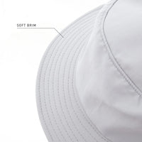 Ocean & Earth Bingin Youth 56cm Soft Peak Bucket Surf Hat with Chin Strap (Pale Lilac)