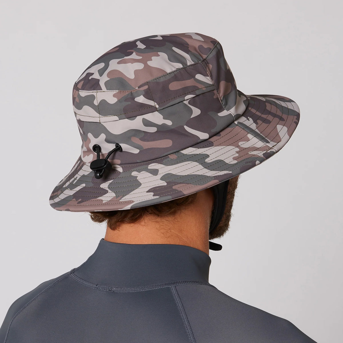 Ocean & Earth Bingin Adult Lightweight Soft Peak Full Brim Surf Hat (Camo)