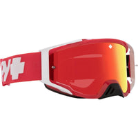 Spy Foundation Checkers Red HD Smoke with Red Spectra Mirror HD MX Goggles