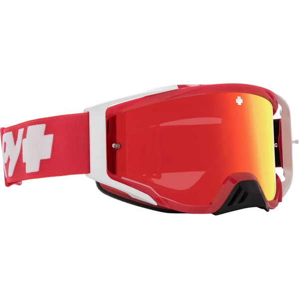 Spy Foundation Checkers Red HD Smoke with Red Spectra Mirror HD MX Goggles