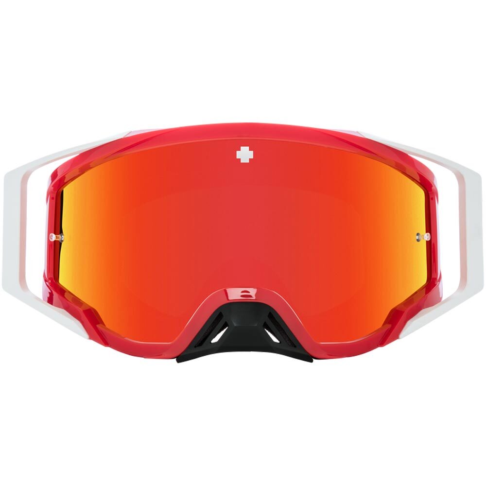 Spy Foundation Checkers Red HD Smoke with Red Spectra Mirror HD MX Goggles